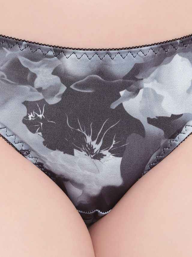 Printed Heavily Padded Lingerie Set