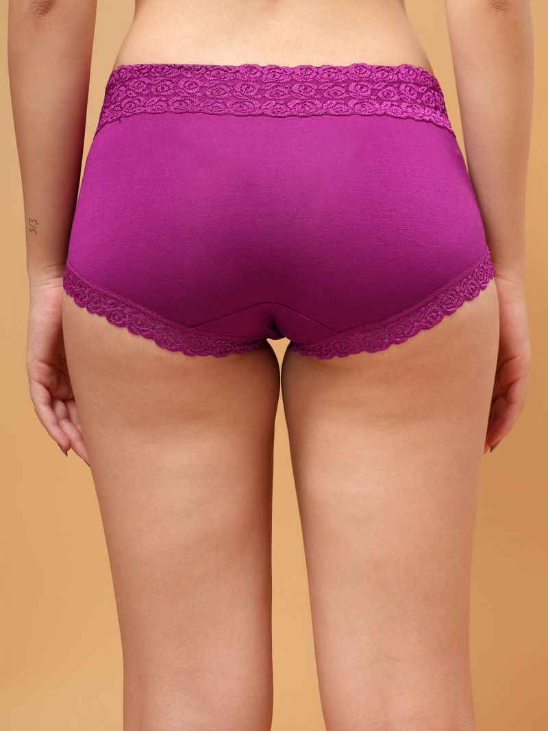 Women Mid rise Lace Hipster Briefs