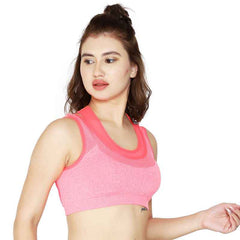 Full Coverage Removable Padding Non-Wired Styled Back Workout Bra- All Day Comfort