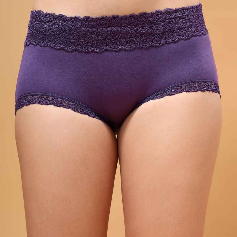 Women Lace Shape and Support Anti-Odour Hipster Briefs