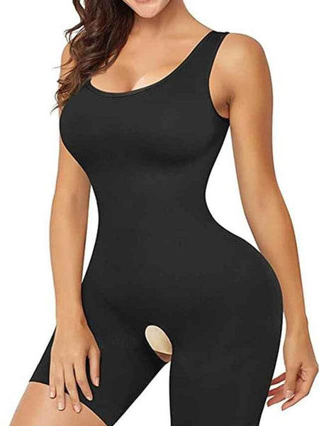 Women Black Solid Full Body Shapewear