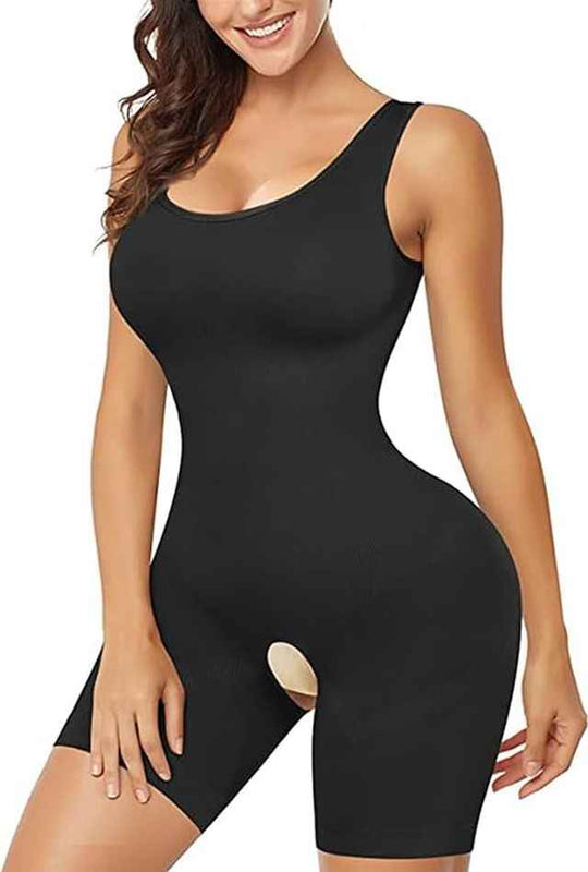 Women Black Solid Full Body Shapewear