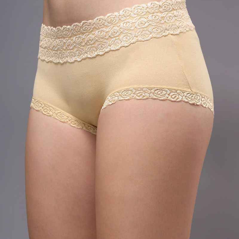 Women Lace Shape and Support Anti-Odour Hipster Briefs