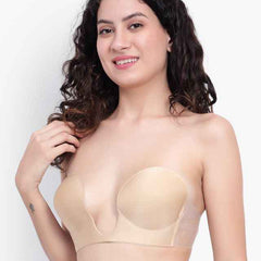 Medium Coverage Lightly Padded Strapless Push-Up Bra- All Day Comfort
