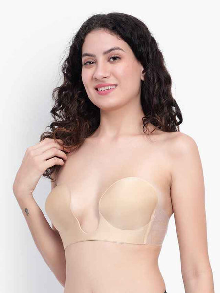 Medium Coverage Lightly Padded Strapless Push-Up Bra- All Day Comfort