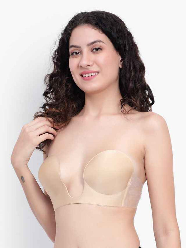 Medium Coverage Lightly Padded Strapless Push-Up Bra- All Day Comfort