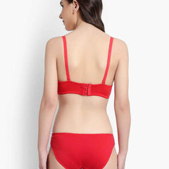 Lace-Designed Heavily-Padded Lingerie Set