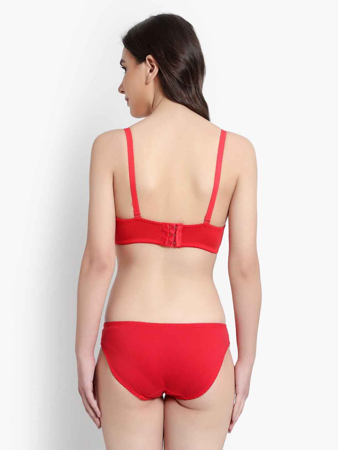 Lace-Designed Heavily-Padded Lingerie Set