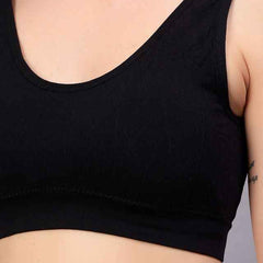 Full Coverage Removable Padding Workout Bra With All Day Comfort