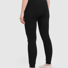 Slim Fit Black Thick Warm High Waisted Premium Fleece Lined Thermal Leggings for Women