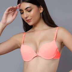 Medium Coverage Underwired Lightly Padded Plunge All Day Comfort Bra