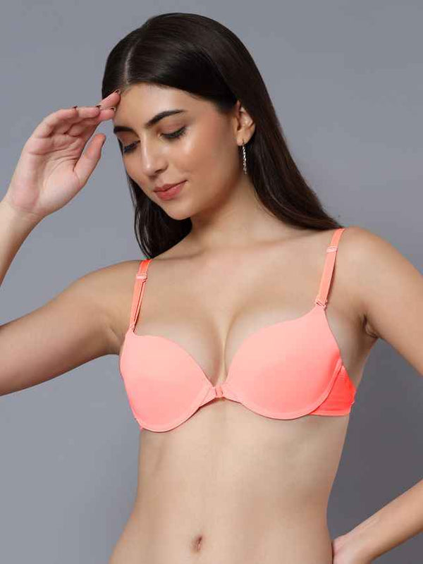 Medium Coverage Underwired Lightly Padded Plunge All Day Comfort Bra