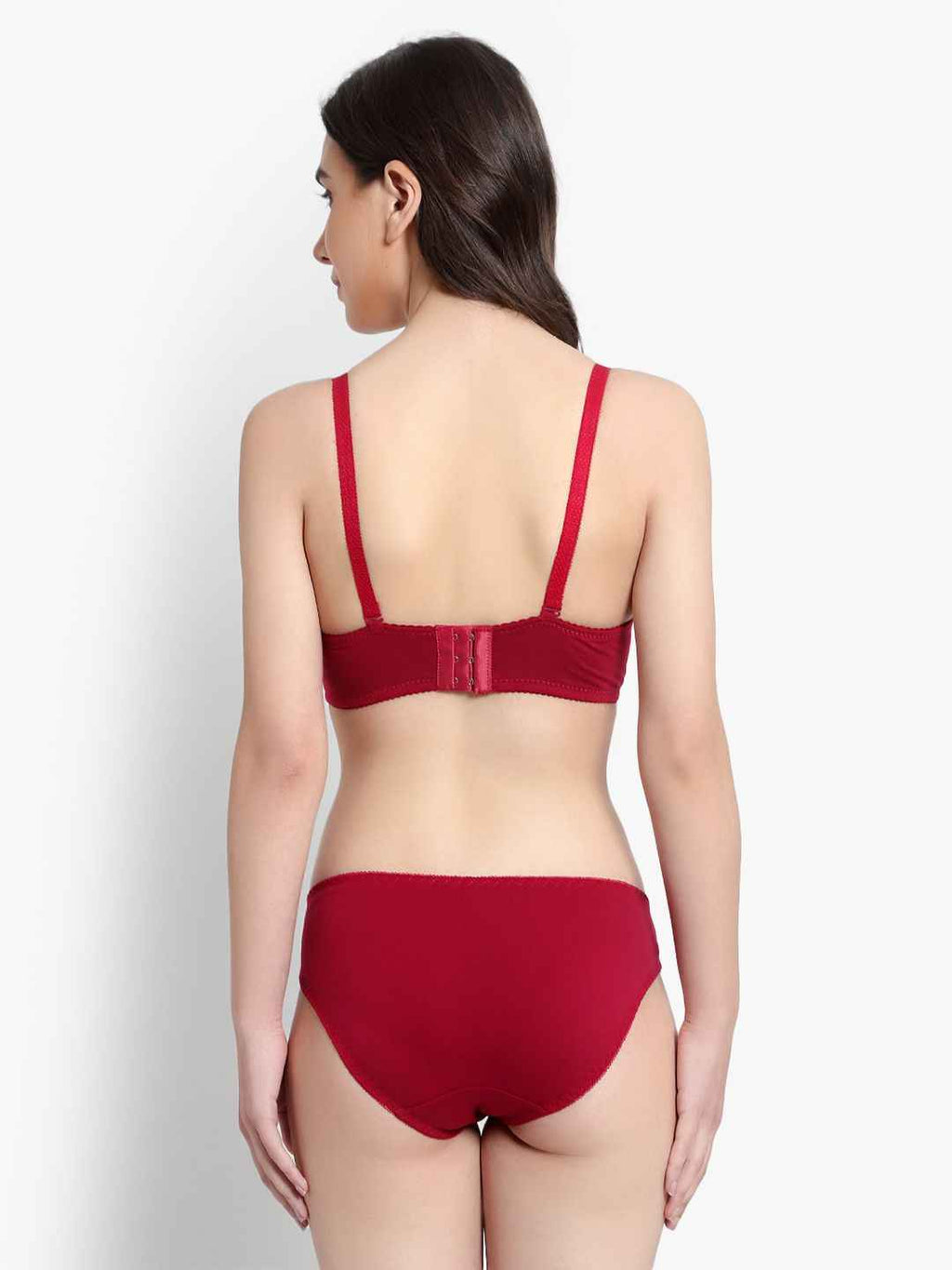 Lace-Designed Heavily-Padded Lingerie Set