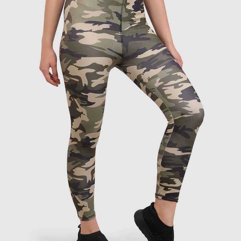 Camouflage Printed Dry Fit Skinny Fit Tights