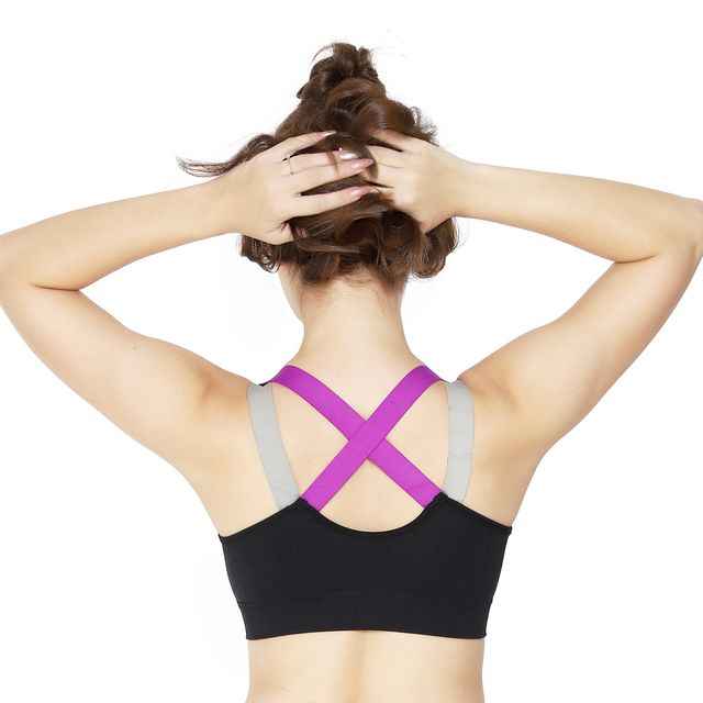 Black Solid Non-Wired Lightly Padded Sports Bra
