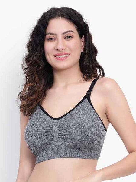 Full Coverage Removable padding Non-Wired Maternity Bra- All Day Comfort