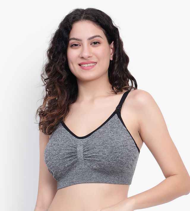 Full Coverage Removable padding Non-Wired Maternity Bra- All Day Comfort