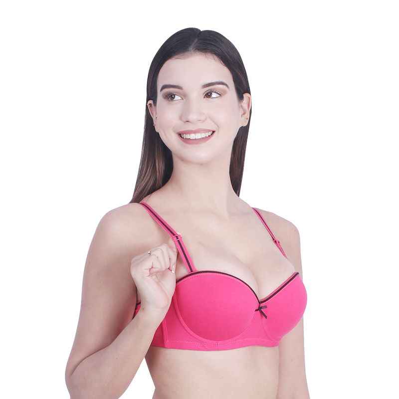 Medium Coverage Underwired Heavily Padded Everyday Bra With All Day Comfort
