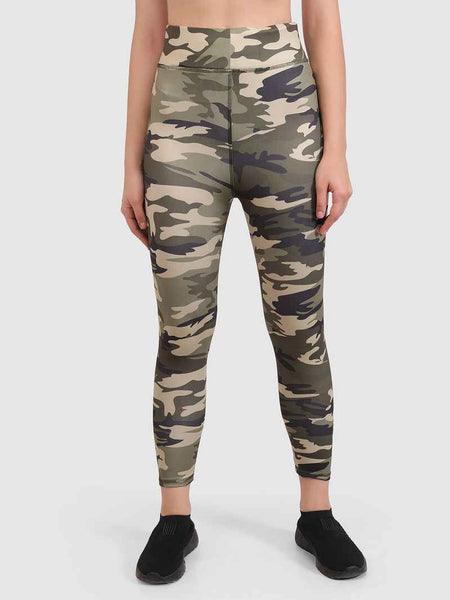 Camouflage Printed Dry Fit Skinny Fit Tights