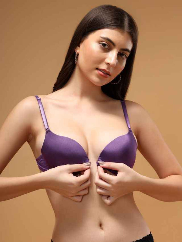 Medium Coverage Underwired Lightly Padded Plunge All Day Comfort Bra