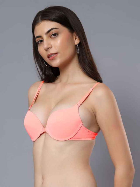Medium Coverage Underwired Lightly Padded Plunge All Day Comfort Bra