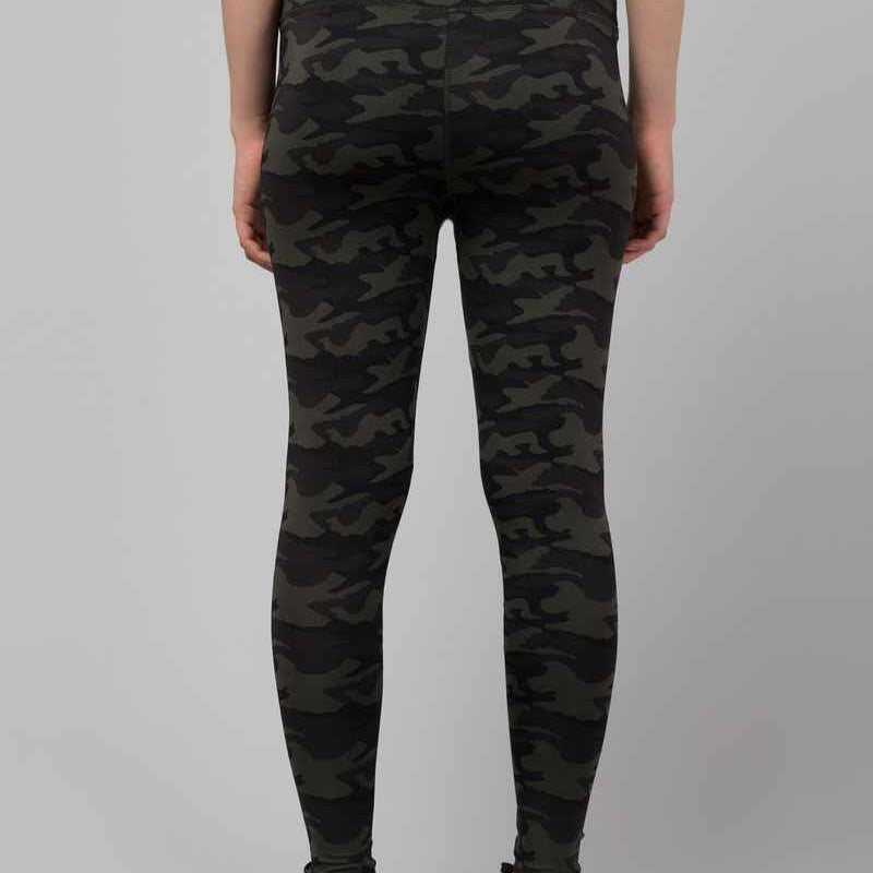 Women Black Neon Green Printed Tights