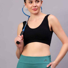 Full Coverage Removable Padding Workout Bra With All Day Comfort