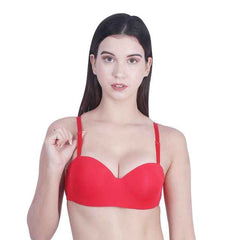 Medium Coverage Underwired Lightly Padded Push-Up Bra With All Day Comfort