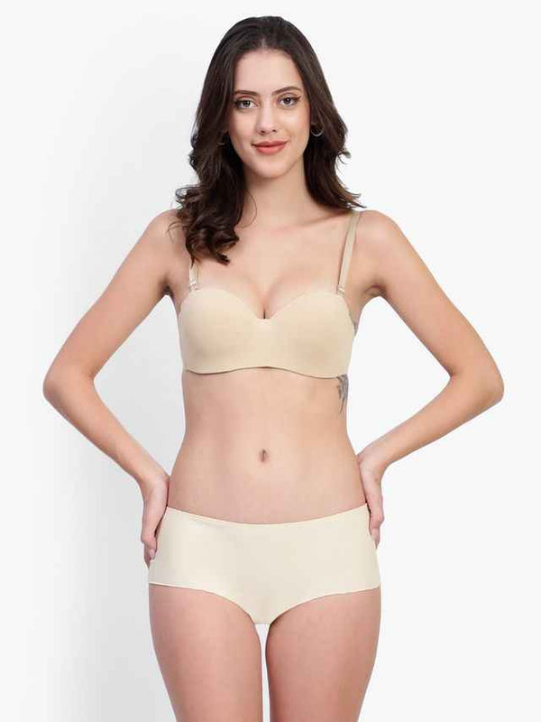 Medium Coverage Underwired Lightly Padded Push-Up Bra With All Day Comfort