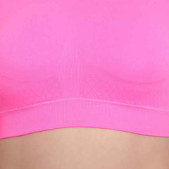 Pink Solid Non-Wired Lightly Padded Sports Bra