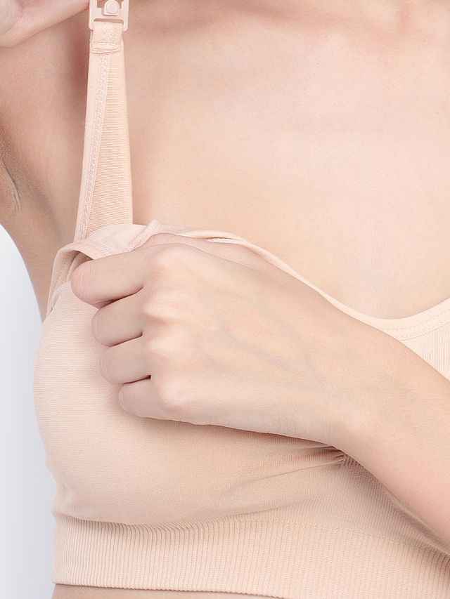Full Coverage Removable Padding Non-Wired Maternity Bra - All Day Comfort