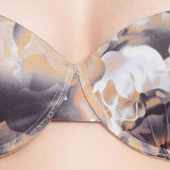 Printed Heavily Padded Lingerie Set