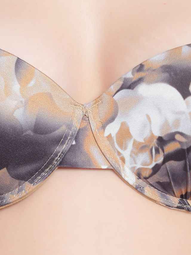 Printed Heavily Padded Lingerie Set