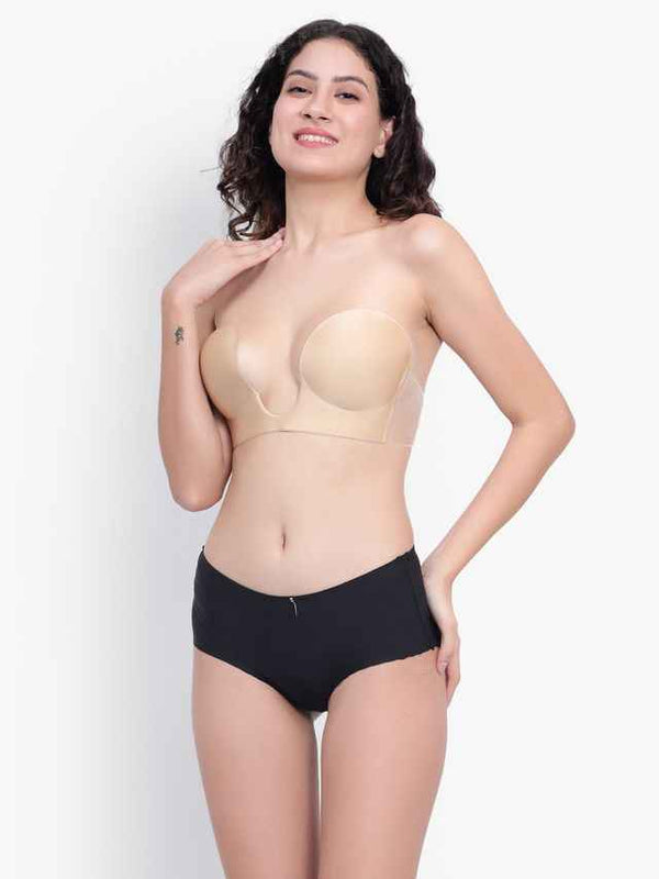 Medium Coverage Lightly Padded Strapless Push-Up Bra- All Day Comfort