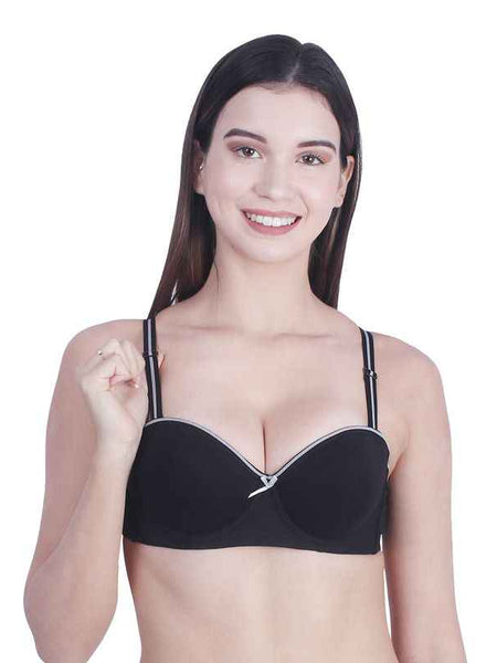 Medium Coverage Underwired Heavily Padded Everyday Bra With All Day Comfort