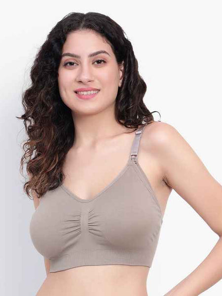 Full Coverage Removable padding Non-Wired Maternity Bra- All Day Comfort