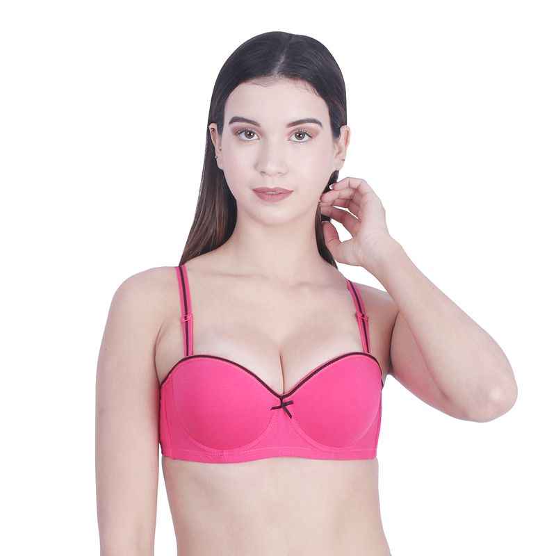 Medium Coverage Underwired Heavily Padded Everyday Bra With All Day Comfort