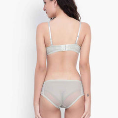 Self Design Lightly Padded Multiway Bra & Briefs