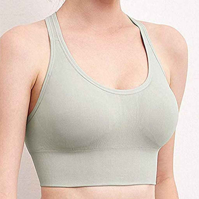 Full Coverage Removable Padding Workout Bra With All Day Comfort