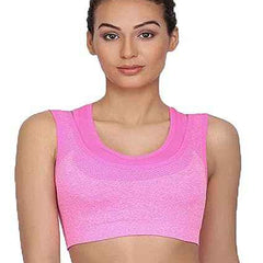 Full Coverage Removable Padding Non-Wired Styled Back Workout Bra- All Day Comfort