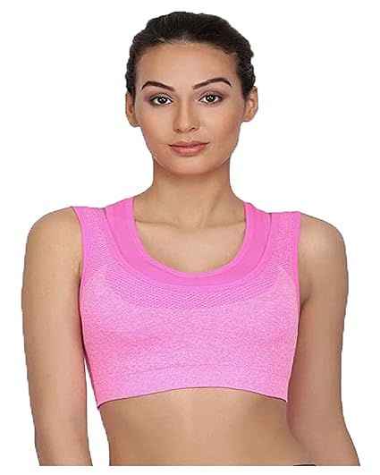 Full Coverage Removable Padding Non-Wired Styled Back Workout Bra- All Day Comfort