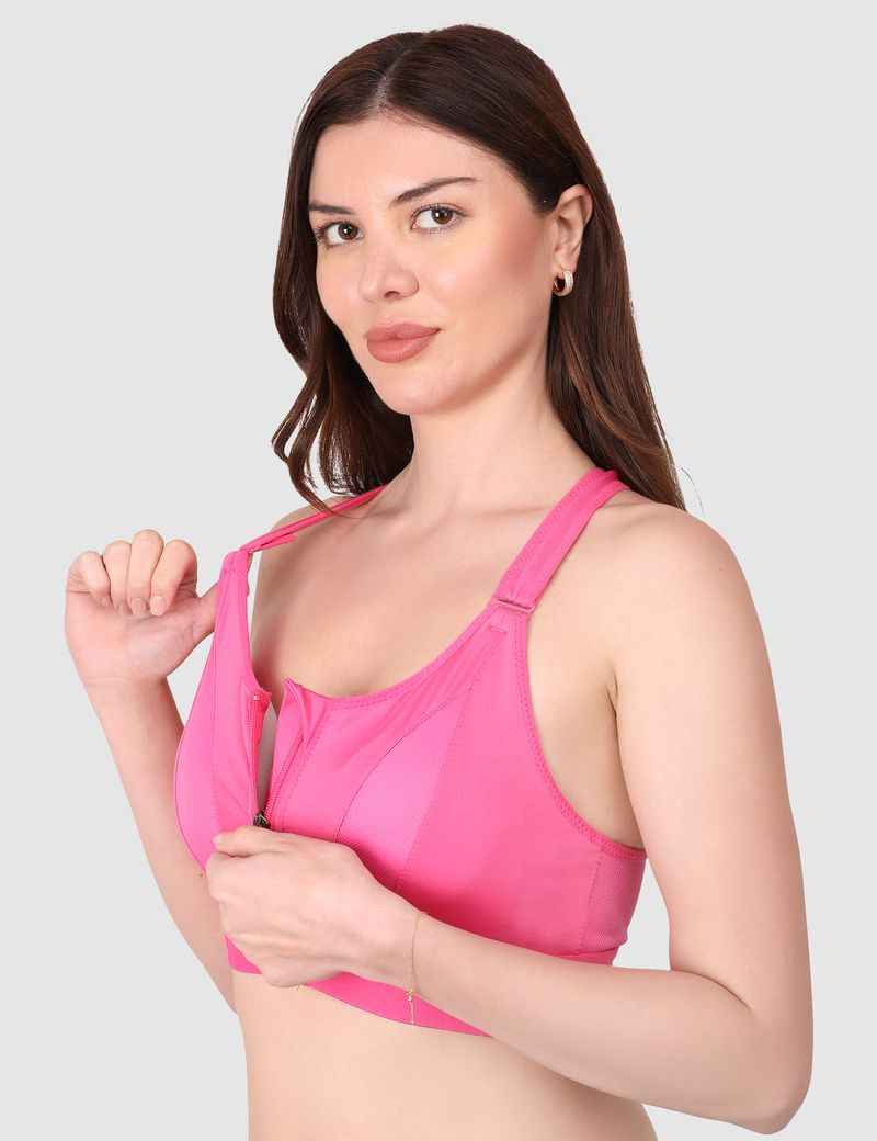 Women Full Coverage Workout Sports Bra With All Day Comfort