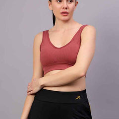 Full Coverage Removable Padding Workout Bra With All Day Comfort