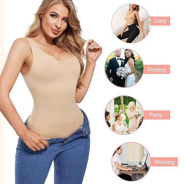 Women Nude Solid Full Body Shapewear