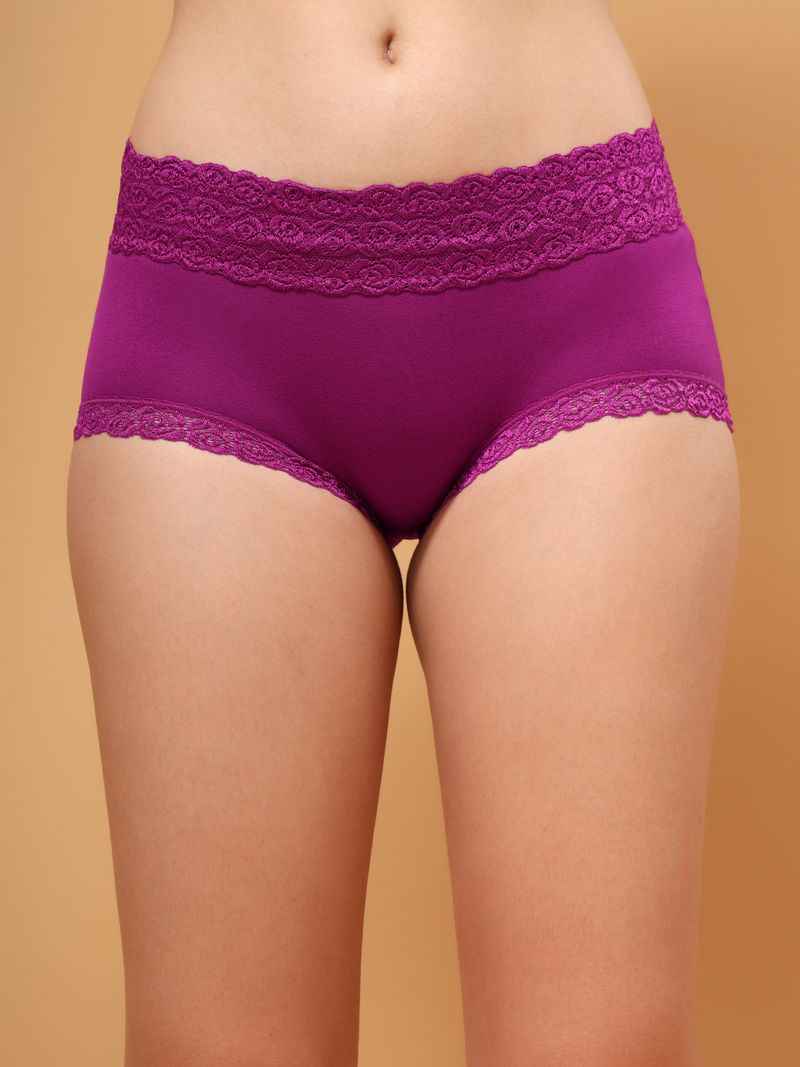 Women Mid rise Lace Hipster Briefs