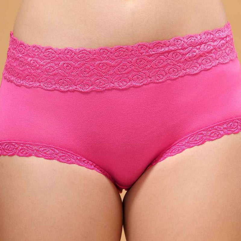 Women Anti-Odour Lace Hipster Briefs