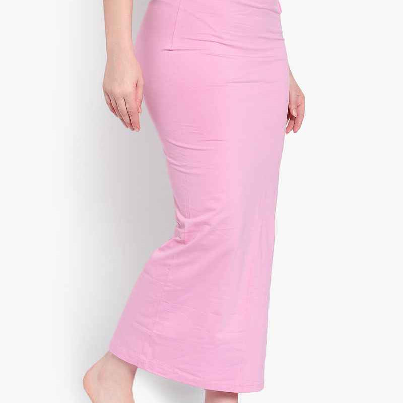 Women Solid Mermaid Fit High-Rise Knitted Seamless Saree Shapewear