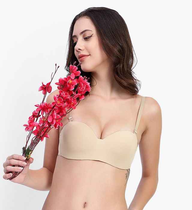Medium Coverage Underwired Lightly Padded Push-Up Bra With All Day Comfort