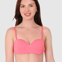 Medium Coverage Underwired Lightly Padded Push-Up Bra With All Day Comfort