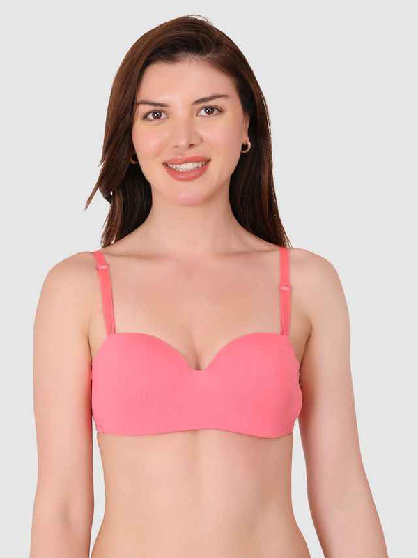 Medium Coverage Underwired Lightly Padded Push-Up Bra With All Day Comfort
